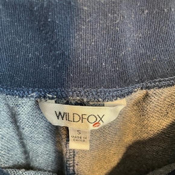 WILDFOX Jogger Sweatpants Size Small Navy Tie Dye Printed Casual - Picture 4 of 8